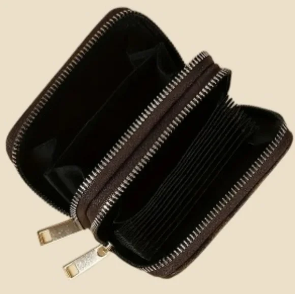 Brown Monogram Checkerboard Wallet Zip Zippy Around Double Zip Walet Brown/Black - Picture 12 of 16